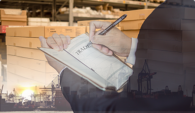 貨物到港，海關方形